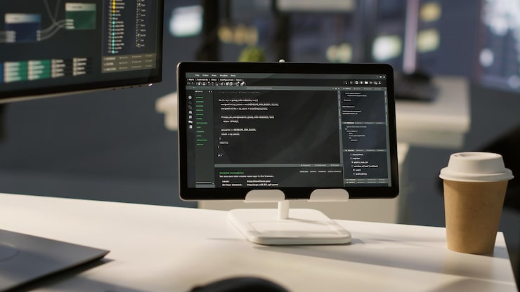 Close up of a computer screen showing raw JSON cookie data