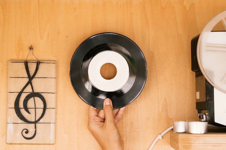 Master tape reels locked in a heavy safe