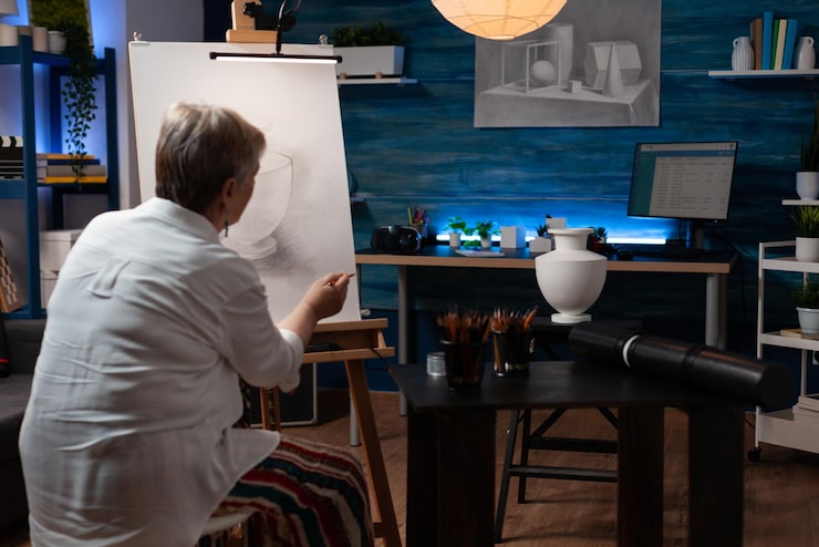 Artist studio session