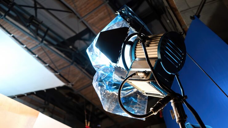 Massive stage lighting setup