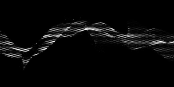 Abstract digital audio waveform glitching