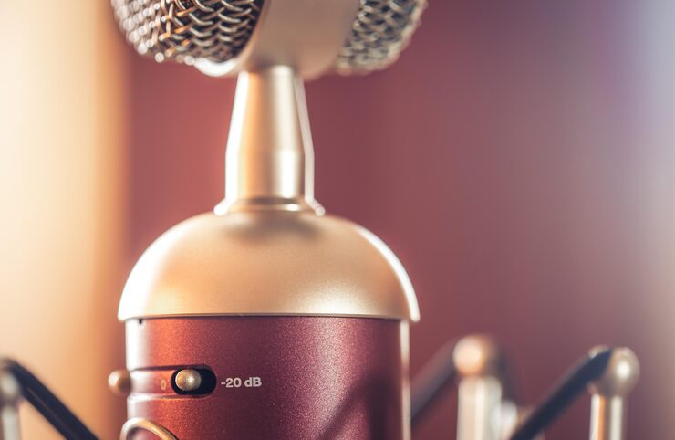 Vintage expensive microphone