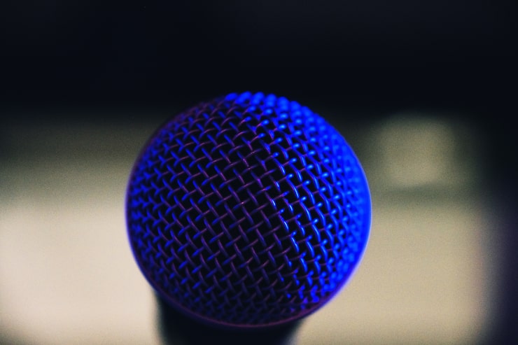 Microphone capsule close up