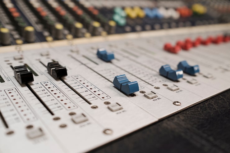 Rack of digital audio converters
