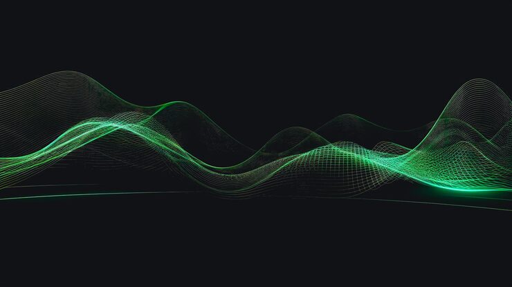 Abstract soundwave visualization