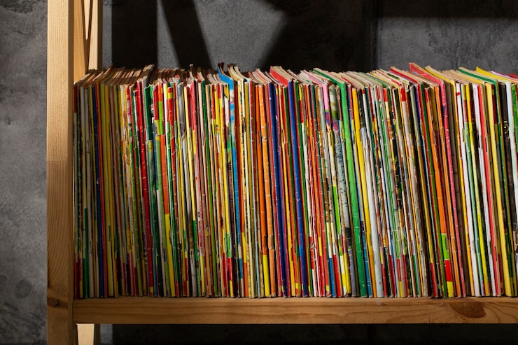 Racks of cassette duplicators